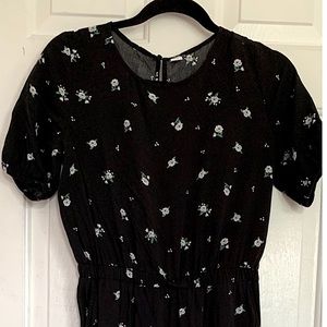 Old Navy Black Floral Jumpsuit